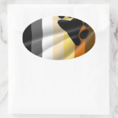 BEAR PRIDE OVALER AUFKLEBER (Tasche)