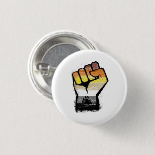 Bear Pride Paw Fist Button
