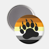 Bear Pride Paw Magnet (Vorderseite/Rückseite)