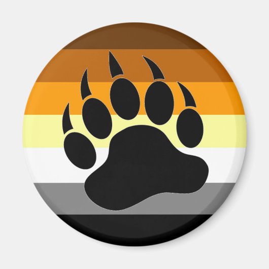 Bear Pride Paw Magnet (Vorne)