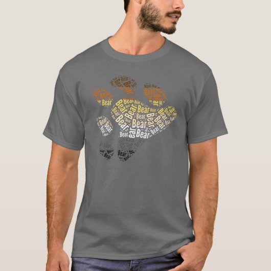 BEAR PRIDE PAW PATTERN T-Shirt (Vorderseite)