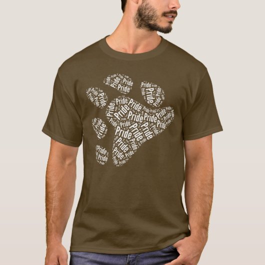 BEAR PRIDE PAW PATTERN T-Shirt (Vorderseite)