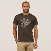 BEAR PRIDE PAW PATTERN WHITE -.pnng T-Shirt (Vorne ganz)