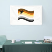 Bear Pride Paw Wavy Flag Banner (Messeveranstaltung)