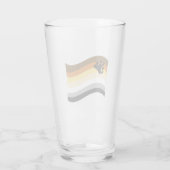 Bear Pride Paw Wavy Flag Glas (Rückseite)