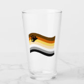 Bear Pride Paw Wavy Flag Glas (Vorderseite)
