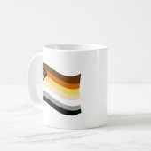 Bear Pride Paw Wavy Flag Kaffeetasse (Vorderseite Links)