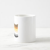 Bear Pride Paw Wavy Flag Kaffeetasse (Mittel)
