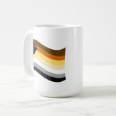 Bear Pride Paw Wavy Flag Kaffeetasse (Vorderseite Links)