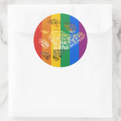 BEAR PRIDE -.png Runder Aufkleber (Tasche)