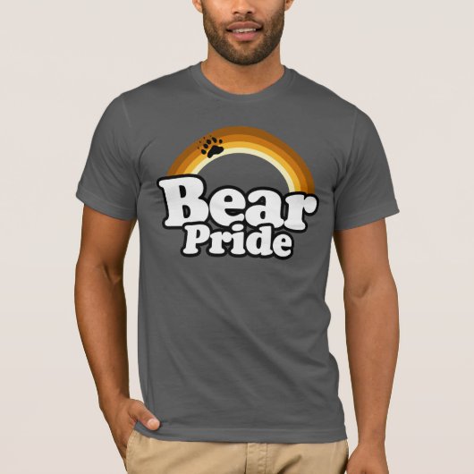 Bear Pride Rainbow Arc T-Shirt (Vorderseite)