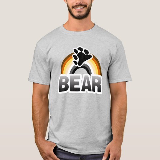 Bear Pride Rainbow T - Shirt (Vorderseite)