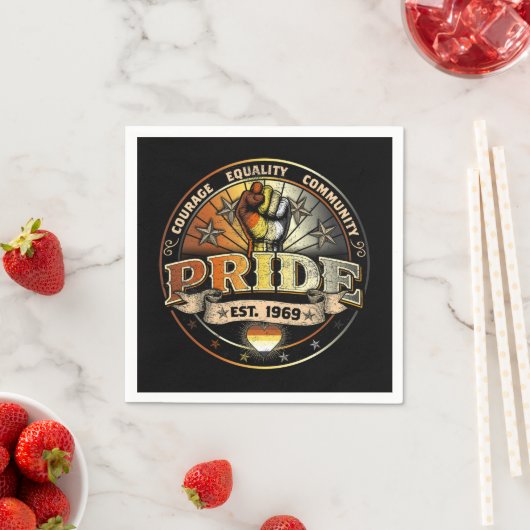 Bear Pride seit 1969 Serviette (Beispiel)