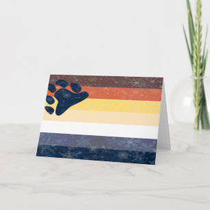 Bear Pride Snowflake Card Feiertagskarte