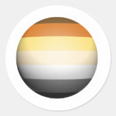 BEAR PRIDE SPHERE RUNDER AUFKLEBER (Vorderseite)