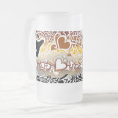 Bear Pride Squiggle Mattglas Bierglas (Vorderseite Links)