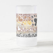 Bear Pride Squiggle Mattglas Bierglas (Mittel)