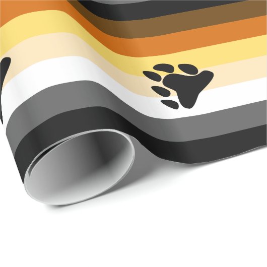 BEAR PRIDE STRIPED PAY HORIZONTAL GESCHENKPAPIER (Rolleneckpunkt)