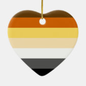 BEAR PRIDE STRIPES DESIGN KERAMIK ORNAMENT (Hinten)