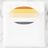 BEAR PRIDE STRIPES DISTRESSEKTOR DESIGN OVALER AUFKLEBER (Tasche)