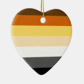 BEAR PRIDE STRIPES KERAMIKORNAMENT (Rechts)
