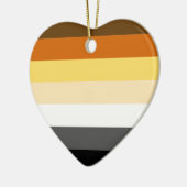 BEAR PRIDE STRIPES KERAMIKORNAMENT (Links)