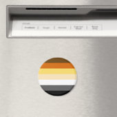 BEAR PRIDE STRIPES MAGNET (In Situ (Geschirrspüler))