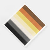 Bear Pride Stripes Napkins Serviette (Ecke)