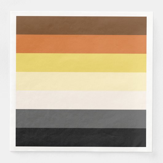 Bear Pride Stripes Napkins Serviette (Vorderseite)