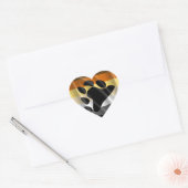 BEAR PRIDE WAVY DESIGN Herz-Aufkleber (Umschlag)