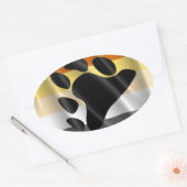 BEAR PRIDE WAVY DESIGN OVALER AUFKLEBER (Umschlag)