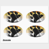 BEAR PRIDE WAVY DESIGN OVALER AUFKLEBER (Blatt)