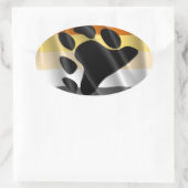 BEAR PRIDE WAVY DESIGN OVALER AUFKLEBER (Tasche)