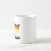 Bear Pride Wavy Flag Kaffeetasse (Mittel)