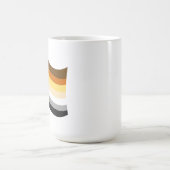 Bear Pride Wavy Flag Kaffeetasse (Mittel)