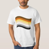 Bear Pride Wavy Flag T-Shirt (Vorderseite)