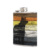 Bear Pride Wood Art Flachmann (Links)