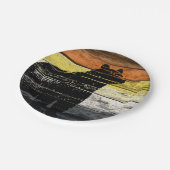 Bear Pride Wood Art Pappteller (Schrägansicht)