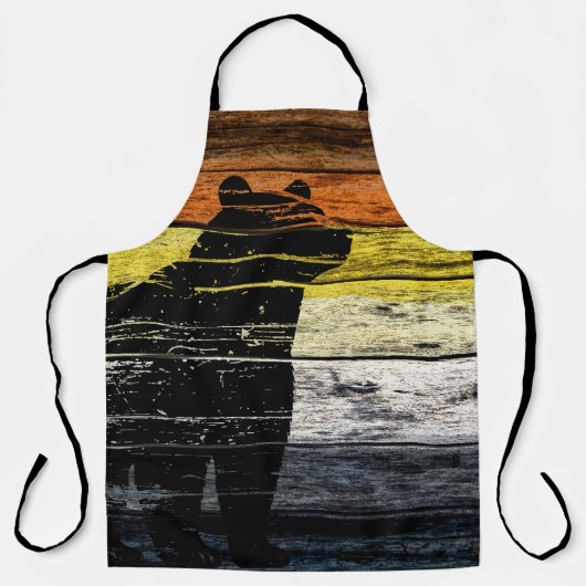 Bear Pride Wood Art Schürze (Vorderseite)