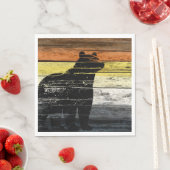 Bear Pride Wood Art Serviette (Beispiel)