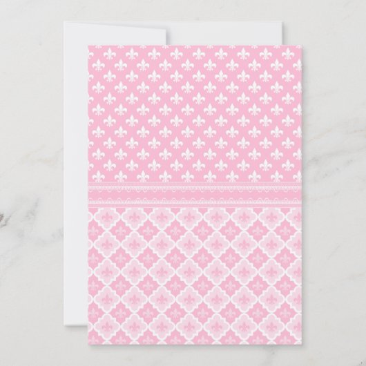 Bear Princess First Birthday Invitation Einladung (Rückseite)