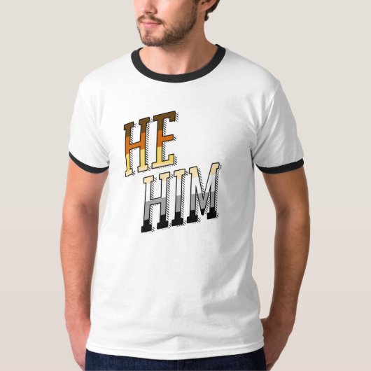 Bear Pronouns Pride T - Shirt (Vorderseite)