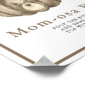 Bear Pumpkin Baby Dusche Momosa Bar Poster (Ecke)