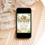 Bear Pumpkin fall Baby Dusche Einladung