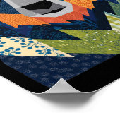 Bear Quilt Muster für das Quilter Sewi-Quilter-Qui Poster (Ecke)