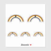 Bear Rainbow Aufkleber (Blatt)