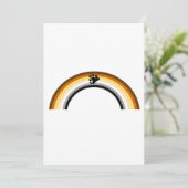 Bear Rainbow Feiertagskarte (Stehend Vorderseite)