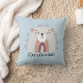 Bear Rainbow Individuelle Name Kinderzimmer Kissen (Decke)