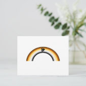 Bear Rainbow Postkarte (Stehend Vorderseite)