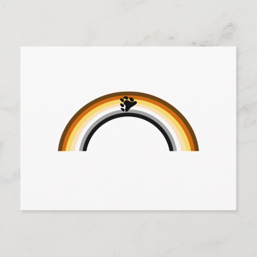 Bear Rainbow Postkarte (Vorderseite)